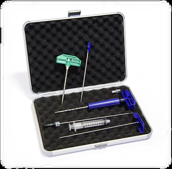 Marrow Cellution kit components in the case