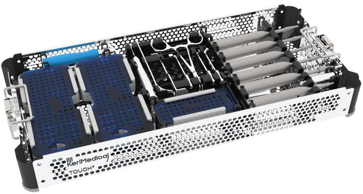 Touch CMC prosthesis instrument set, loaded tray